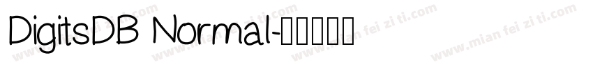 DigitsDB Normal字体转换